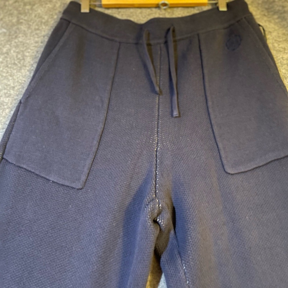 Honor The Gift Women's Knit Lounge Pants Navy Blue Drawstring Joggers NWT